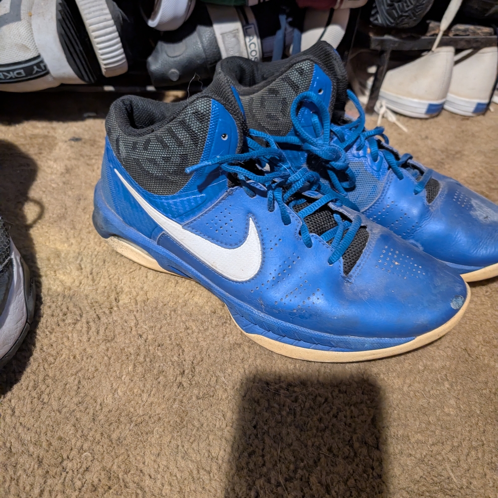 Nike Blue and White Athletic Sneakers